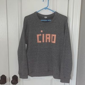 NWT Clare V Ciao Pullover Crewneck (cozy soft inside!)